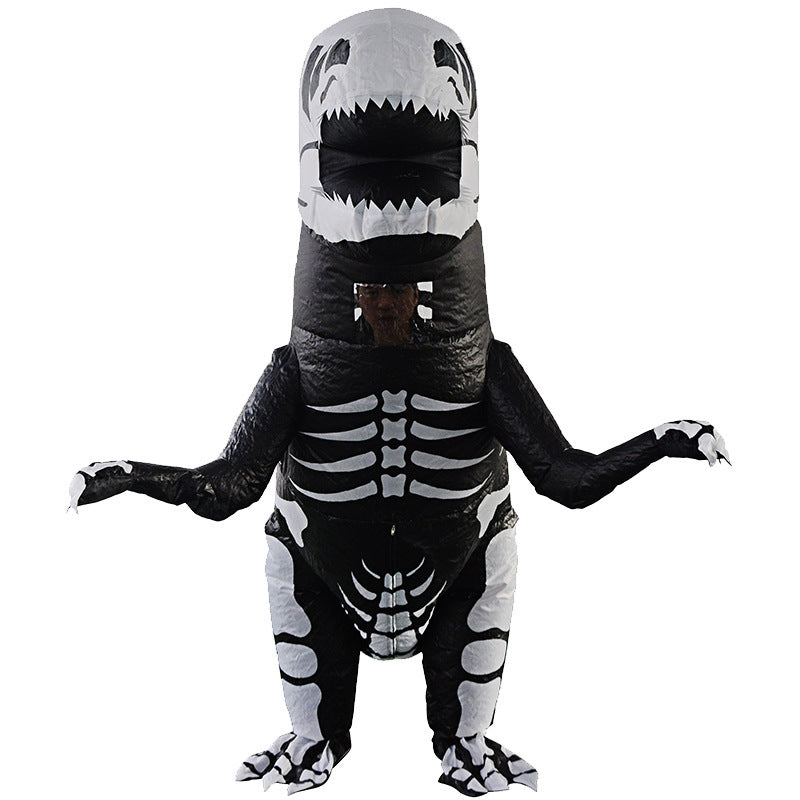 Disfraz inflable para Halloween; Disfraz de dinosaurio inflable con LUZ, niños y adultos