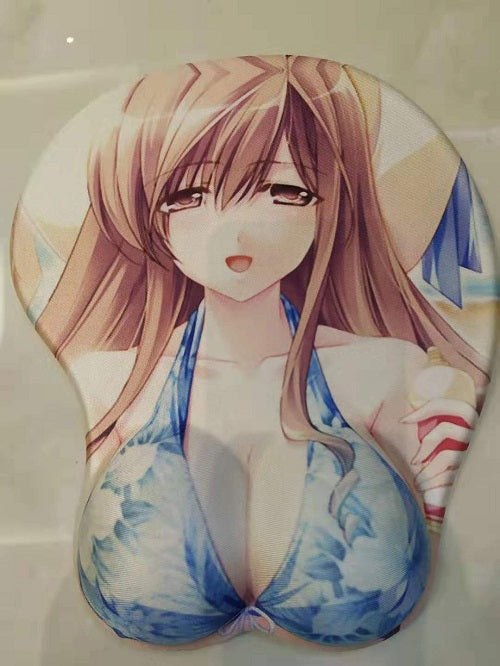 Mouse Pad, Alfombrilla de ratón bidimensional para escuela secundaria, almohadilla de muñeca, alfombrilla de ratón de silicona súper grande ANIME