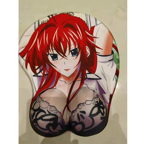 Mouse Pad, Alfombrilla de ratón bidimensional para escuela secundaria, almohadilla de muñeca, alfombrilla de ratón de silicona súper grande ANIME