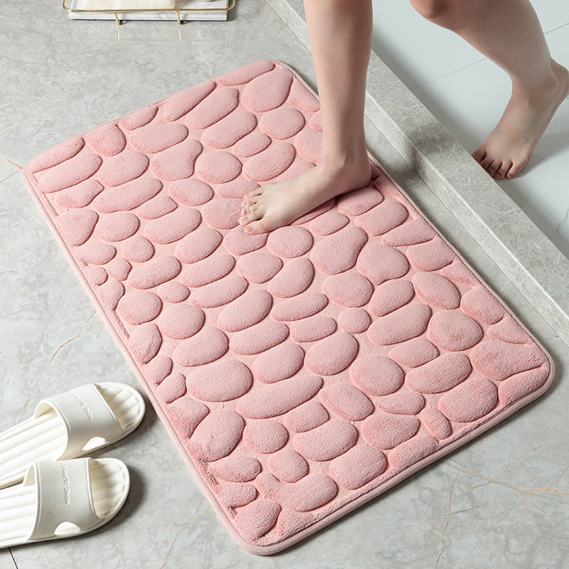 Alfombra de Baño Efecto Piedra 3D — Ultra Suave, Antideslizante y Súper Absorbente