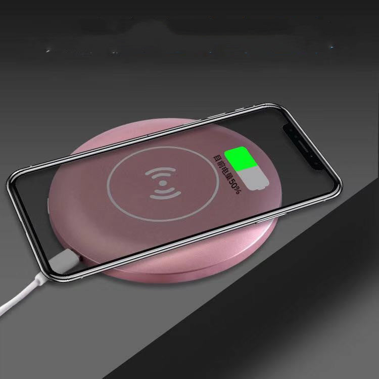Espejo de maquillaje LED de carga inalámbrica Espejo portátil