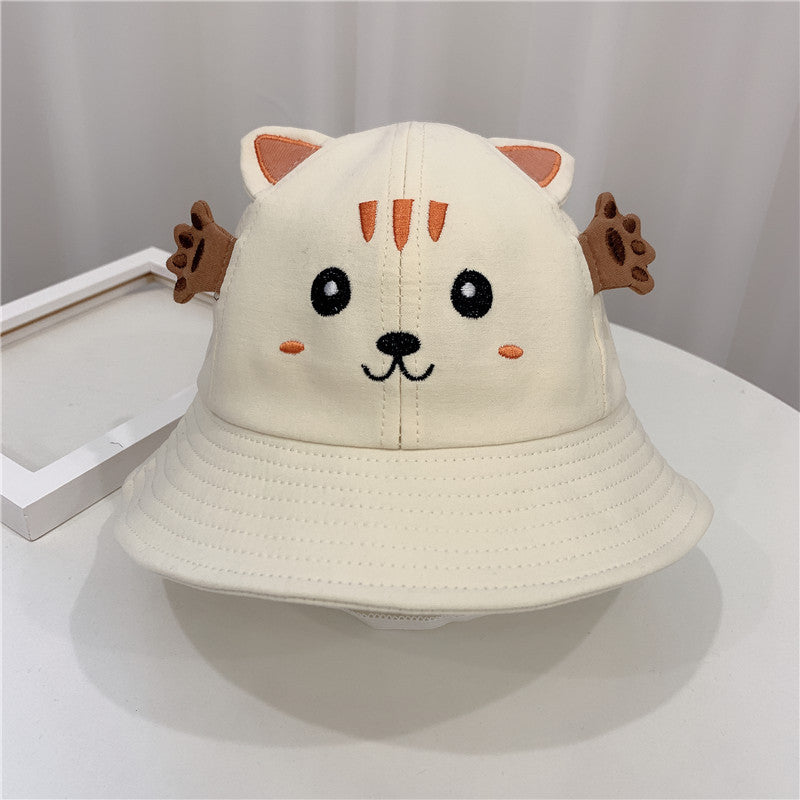 Sombrero para bebés, proteja del sol a su bebé, sobrero con diseño de gatito y rana, sombrero pequeño para bebé muy adorable