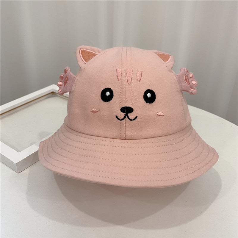 Sombrero para bebés, proteja del sol a su bebé, sobrero con diseño de gatito y rana, sombrero pequeño para bebé muy adorable