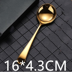 Cuchara de Sopa y Colador en Acero Inoxidable 304 – Utensilios de Cocina Premium