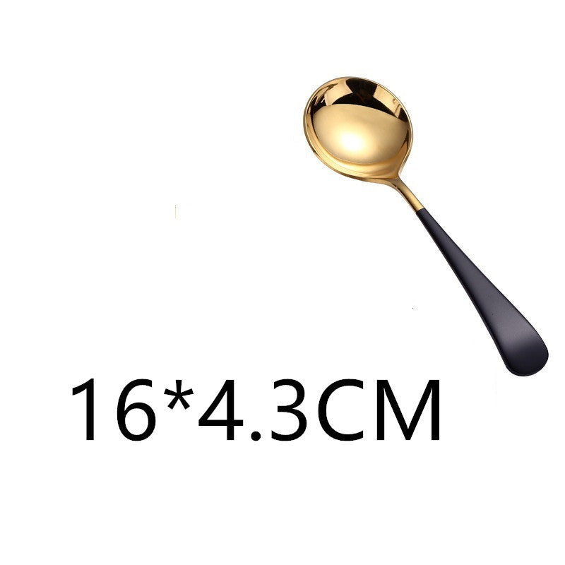 Cuchara de Sopa y Colador en Acero Inoxidable 304 – Utensilios de Cocina Premium