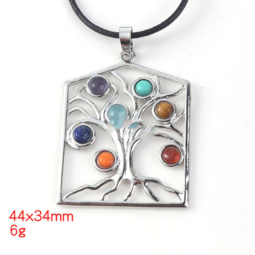 Dije Chakra de Cristal Natural | Equilibrio y Energía Positiva