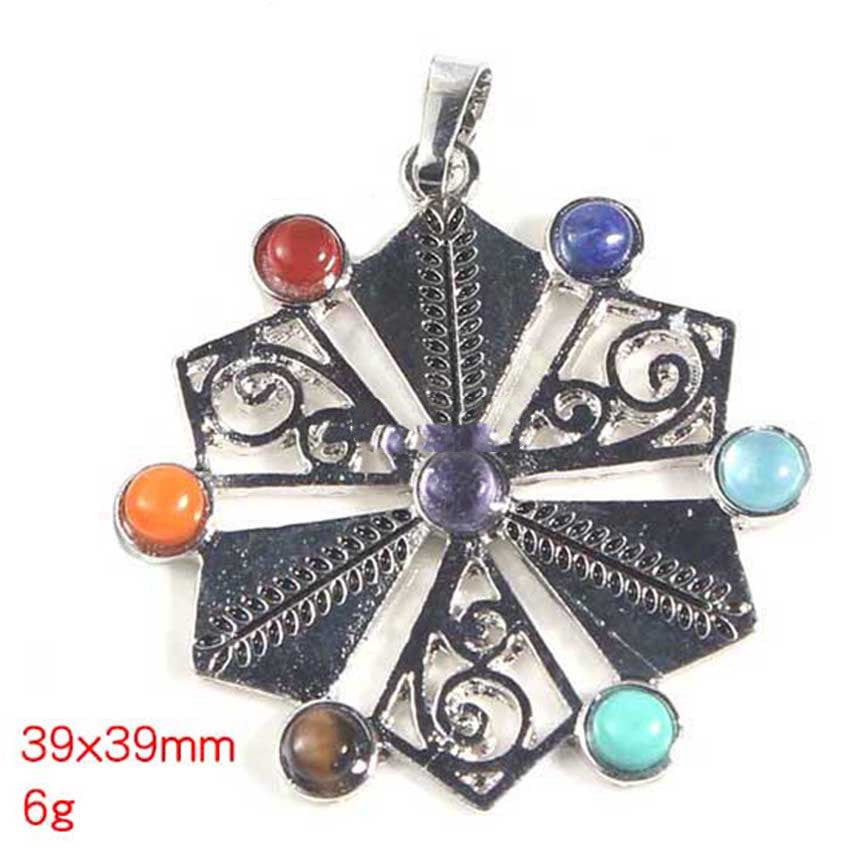 Dije Chakra de Cristal Natural | Equilibrio y Energía Positiva