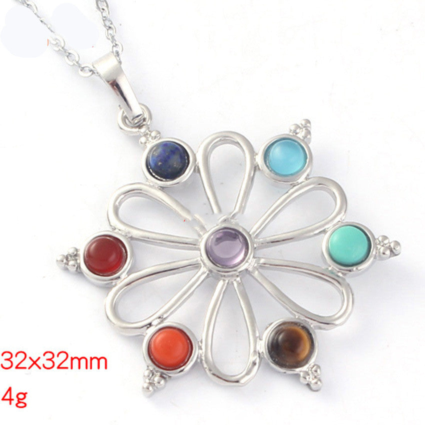 Dije Chakra de Cristal Natural | Equilibrio y Energía Positiva