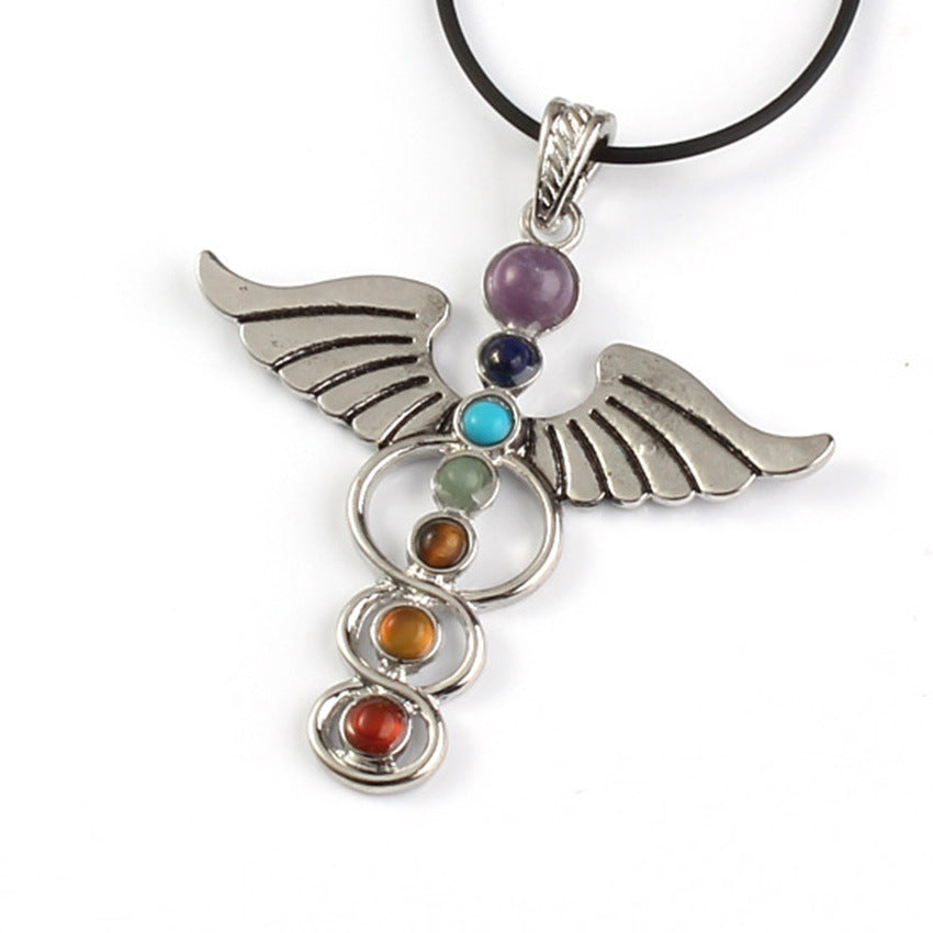 Dije Chakra de Cristal Natural | Equilibrio y Energía Positiva