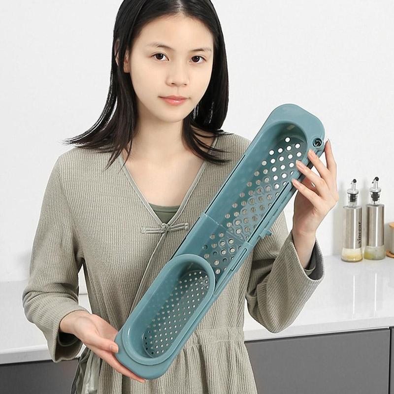 Soporte Extensible para Esponjas y Jabón | Drenaje Rápido y Mayor Capacidad