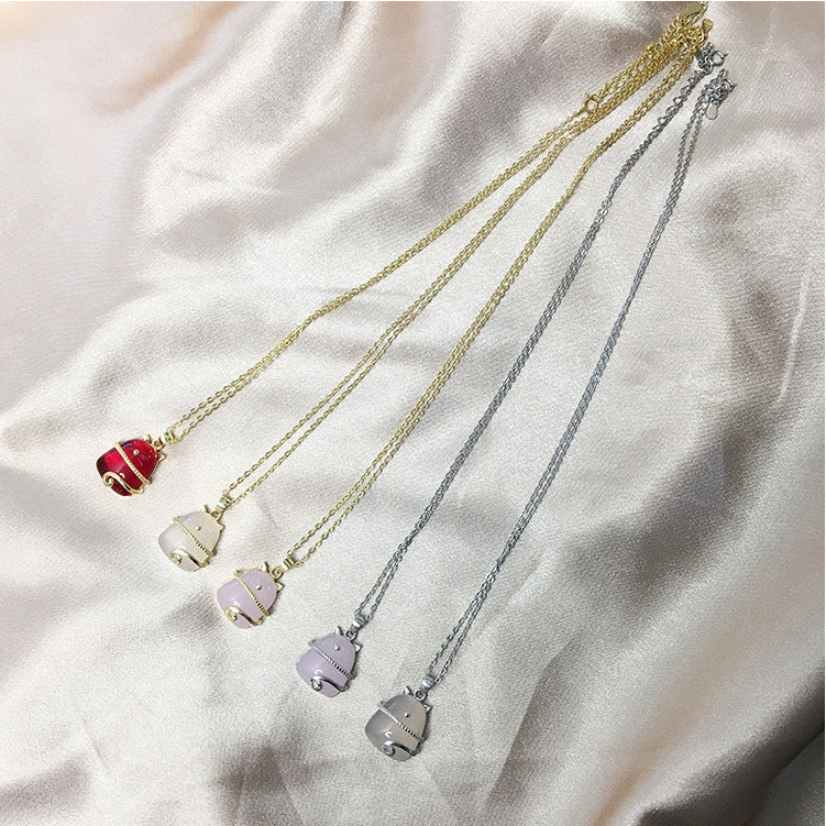 Collar Lucky Cat Plata Esterlina 925 | Brillo y Buena Fortuna