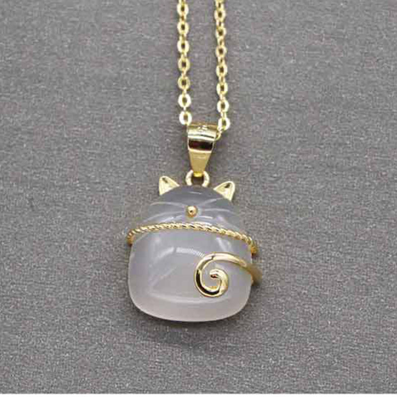 Collar Lucky Cat Plata Esterlina 925 | Brillo y Buena Fortuna