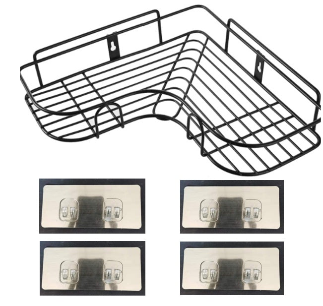 Repisa Esquinera sin Taladro | Organizador de Baño y Cocina con Succión