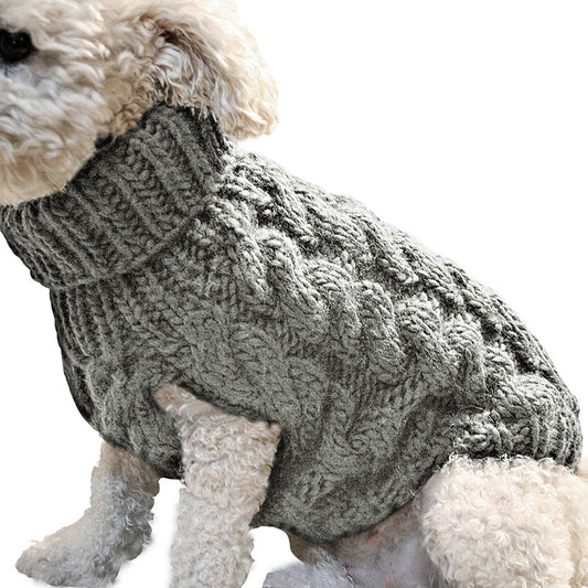 ropa tipo Suéter Invernal para Mascotas – Suavidad, estilo y abrigo para tu peludito