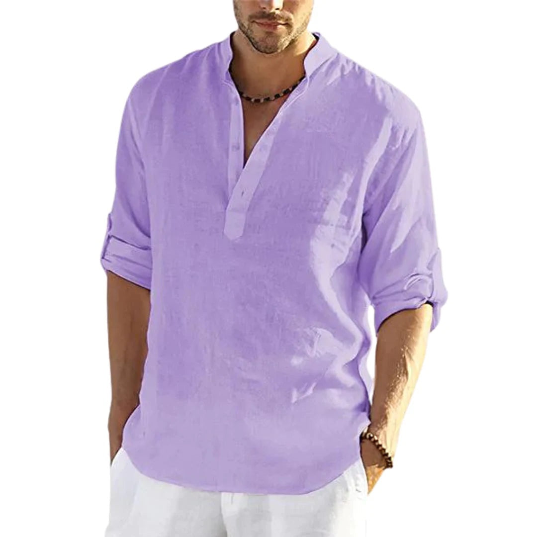Camisa de Lino para Hombre | Ligera y Transpirable algodón de calidad