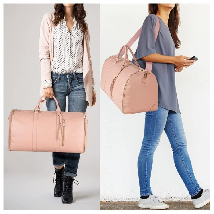 Bolso de viaje de gran capacidad, bolso de mano para mujer, bolso de traje plegable