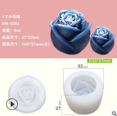 Molde Rosa Premium para Hielos, Chocolates y Postres