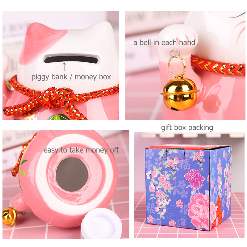 Gato de la Suerte en Cerámica | Símbolo Japonés de Prosperidad