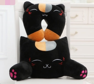 Almohada Gatuna Suave, cojin lumbar – Perfecta para Sofá, Oficina o Auto