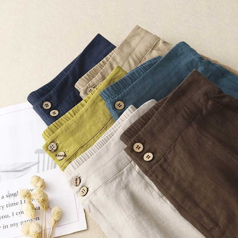 Pantalón de Lino Pierna Ancha | Ligero, Elegante y Combinable, 100% lino natural