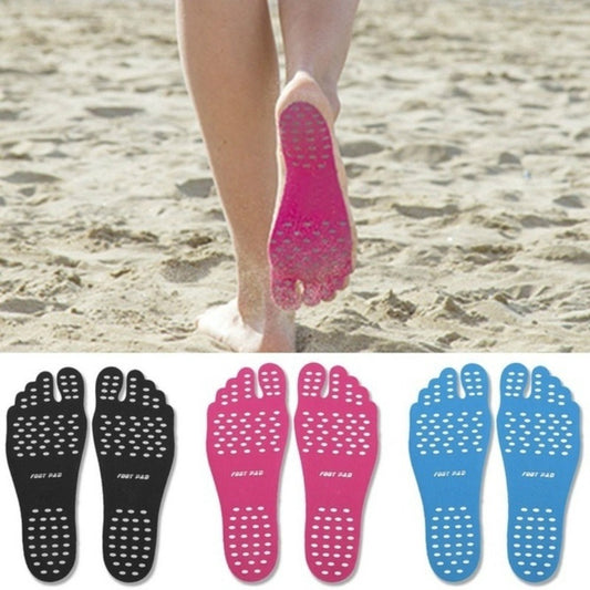 Calzado Invisible para zapatos de playa, plantillas adhesivas para playa, almohadillas para la playa, suelas elásticas flexibles para piscina, almohadillas antideslizantes para hombres y mujeres