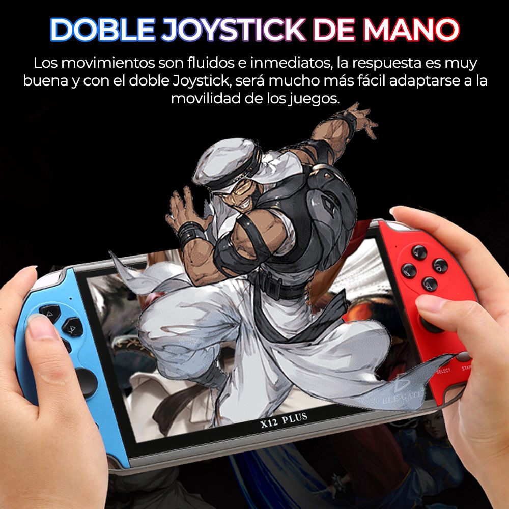 X12 PLUS Consola Retro Portátil 32 GB – ¡Tu Arcade de Bolsillo!