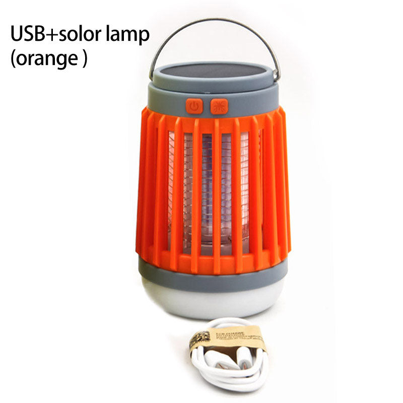 Lámpara Solar Mata Mosquitos Portátil – Recargable, Silenciosa  para Interior y Exterior solar y usb