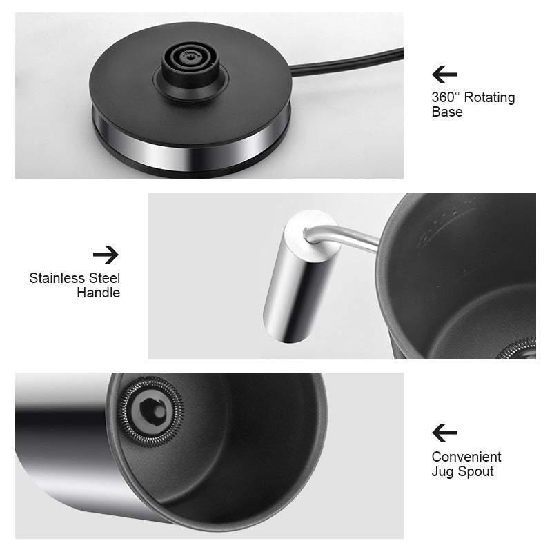 Espumador y Calentador de Leche Eléctrico (3 en 1) – Para Capuchino, Latte y Bebidas Frías