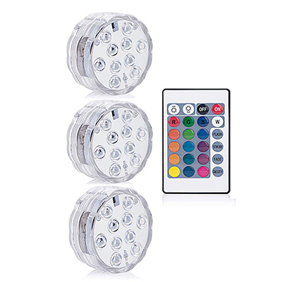 Luz LED Sumergible con Control Remoto | Iluminación Decorativa IP68
