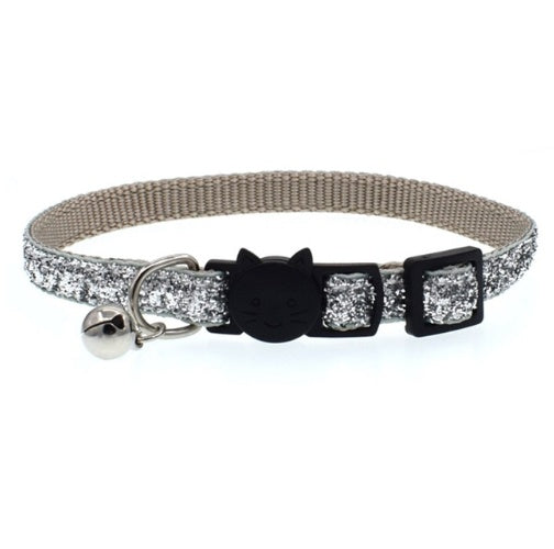 Collar para gato elastizado, lindo collar con cascabel colorido, cascabel para mascota
