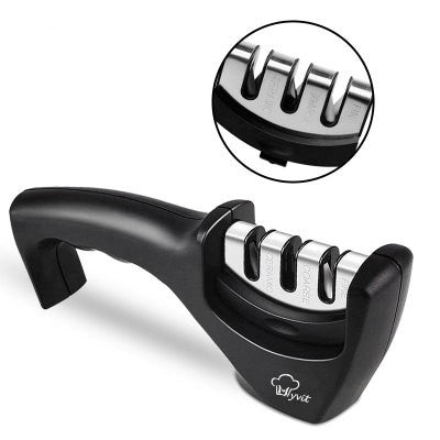 Afilador de Cuchillos de Acero y Diamante | Precisión y Larga Duración