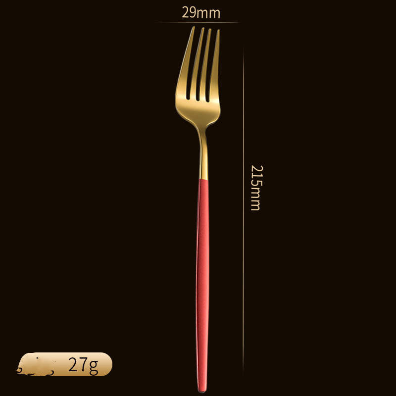 Juego de Cuchillo, Tenedor y Cucharas Acabado Titanio – Estilo Japonés y Coreano