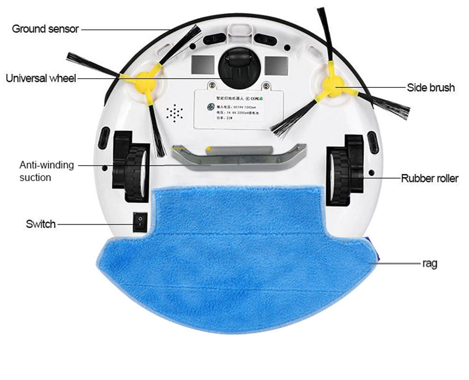 Robot de barrido inteligente con control remoto