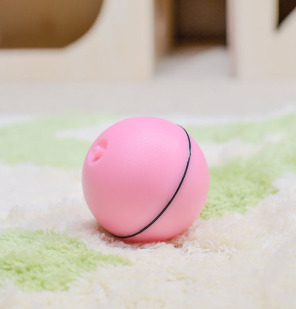 Pelota de juguete electrónica con láser LED y ruedas para gatos