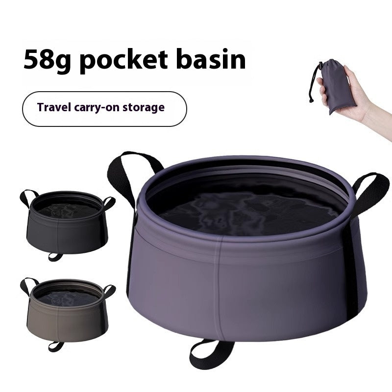 Lavabo plegable portátil para exteriores para lavarse la cara, los pies, para lavar ropa