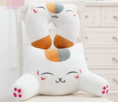 Almohada Gatuna Suave, cojin lumbar – Perfecta para Sofá, Oficina o Auto