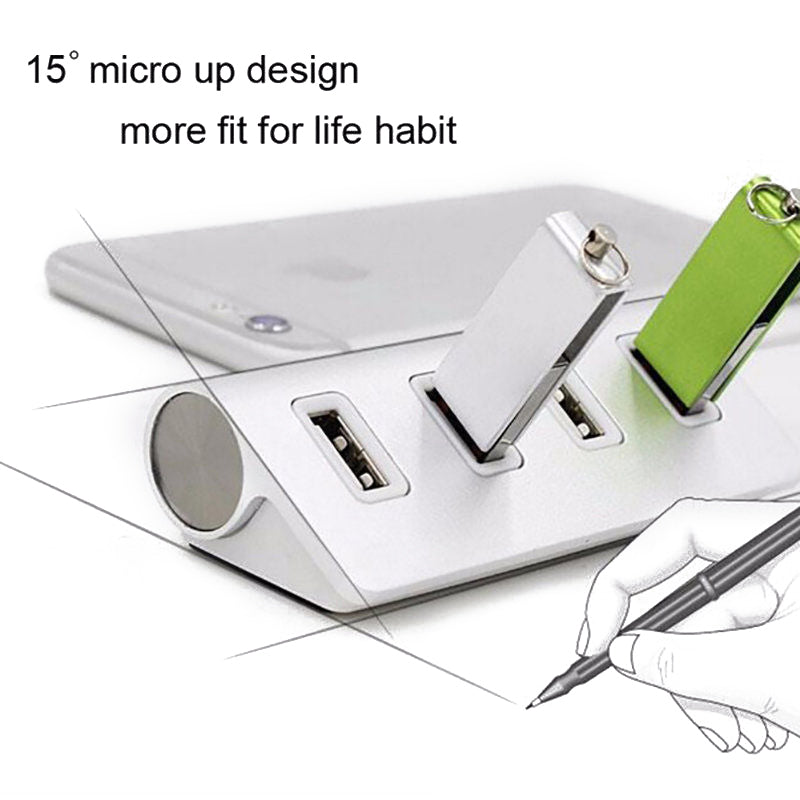 Adaptador Multipuerto USB-C a 4 USB | Diseño Premium en Aluminio