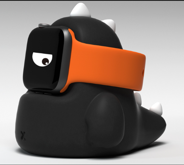 Cargador de reloj para marca Apple, Dinosaurio adorable y cómodo para Apple Watch