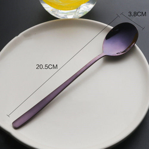 Cuchara Coreana de Mango Largo en Acero Inoxidable – Diseño Elegante y Funcional