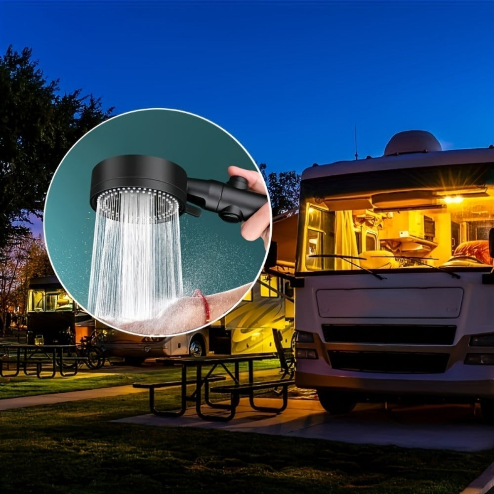 Teléfono Ducha de mano para RV, ajustable sin perforaciones, con gancho de pared universal.