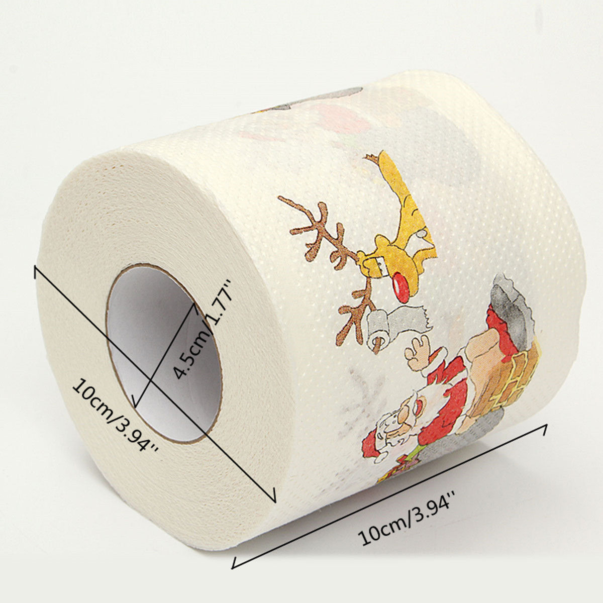 Papel higiénico navideño con figuras de navidad y fragancia adorable, decora tu baño con este papel de 30 mts doble hoja de buena calidad