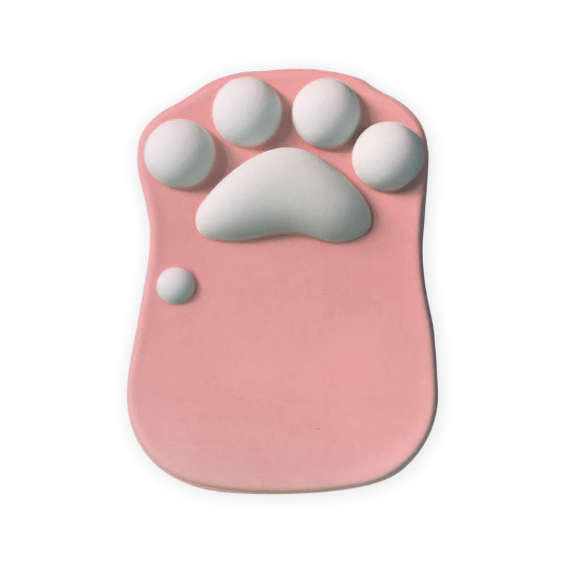 Alfombrilla de Ratón Ergonómica Pata de Gato 3D – Soporte de Muñeca de Silicona Suave
