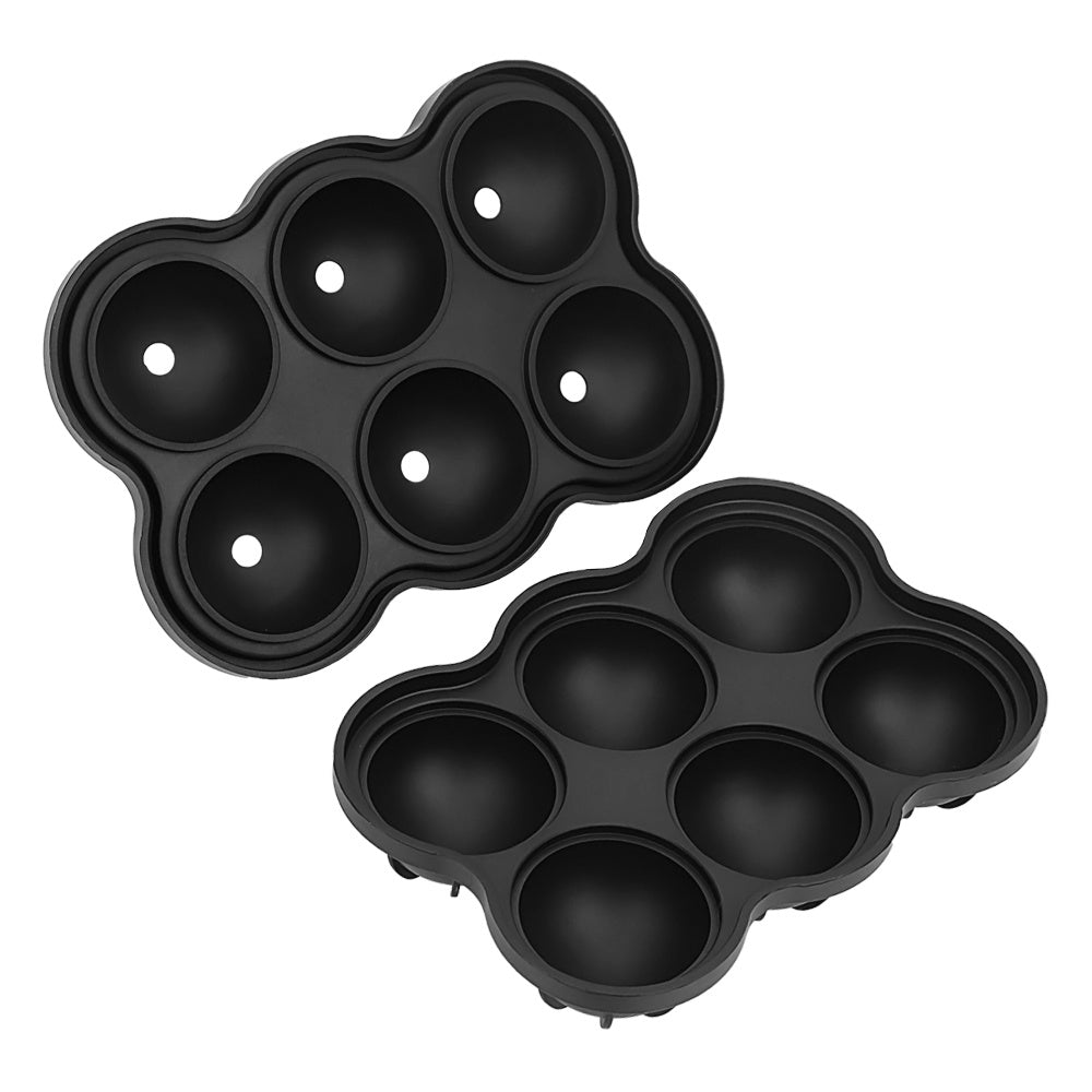 Molde de Hielo Redondo 6 Celdas – Silicona de Grado Alimenticio para Bebidas Premium