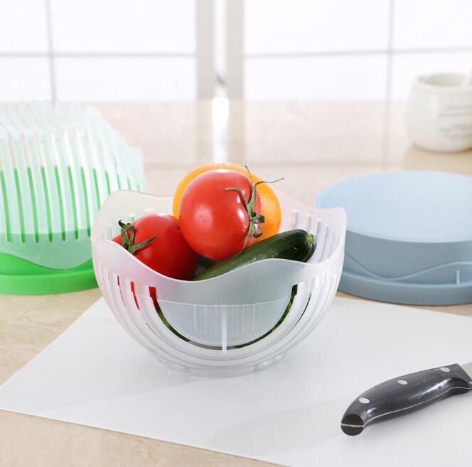 Cortador de verduras, cortador de verduras, cuenco creativo de ensalada de frutas cortadas, artefacto de ensalada de frutas y verduras