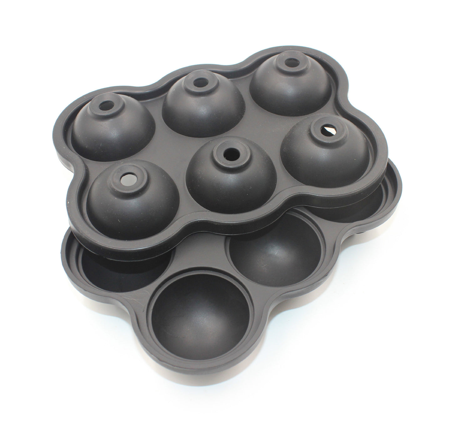 Molde de Hielo Redondo 6 Celdas – Silicona de Grado Alimenticio para Bebidas Premium