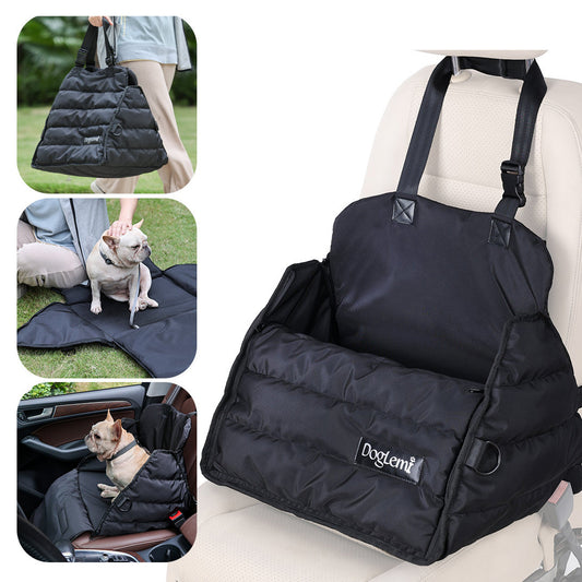 Bolsa para transporte de  mascotas, asiento delantero y trasero de automovil, almohadilla para coche para perros, multifuncional, anti salpicaduras, bolsa para mascotas de otoño e invierno