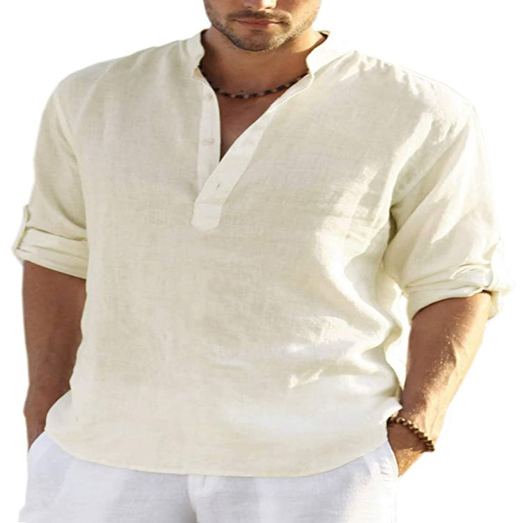 Camisa de Lino para Hombre | Ligera y Transpirable algodón de calidad