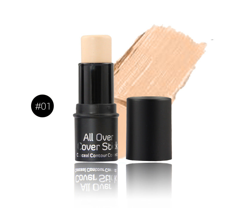 Base Correctora facial hidratante de tres colores que cubre espinillas pecas ojeras