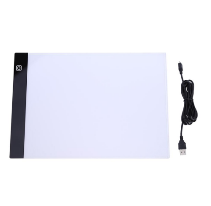 Tablero A3 / A4 / A5 LED Tracing Pad / Copiar, Almohadilla de dibujo /  Ultra delgado, tablero de dibujo artista ligero con Luz LED