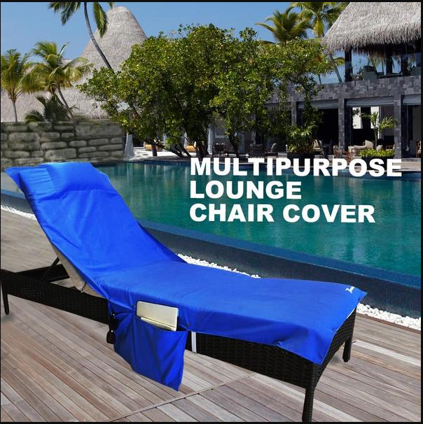 Funda para silla de playa, funda de reposera, funda para silla de descanso al sol ideal para exterior, secado rápido, fresca y ligera